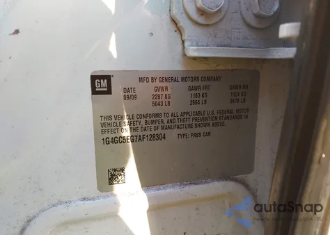 2010 Buick Lacrosse Cxl from USA, damaged, VIN 1G4GC5EG7AF128304